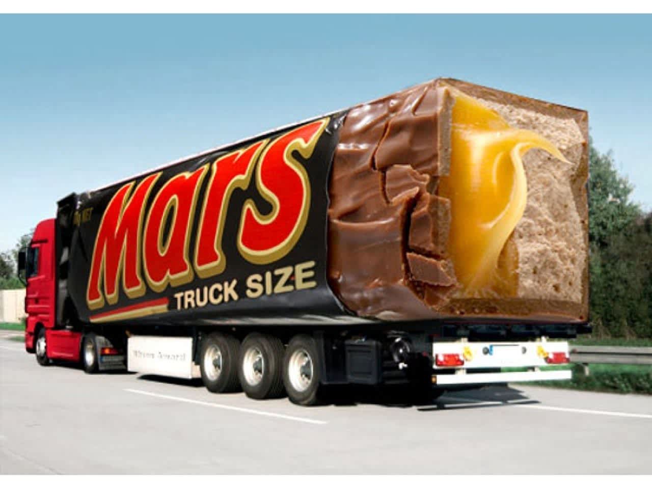 Mars Bar Lkw Werbung