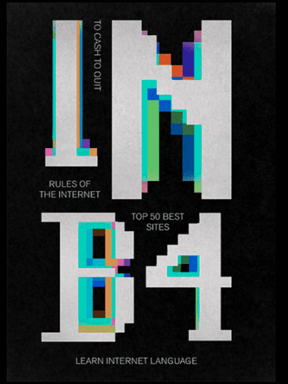Ein Beispiel für den 2024-Grafikdesign-Trend Digital Destruction